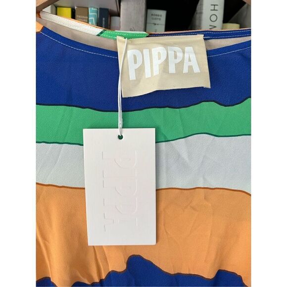 NWT PIPPA The Label Wini Maxi Dress Blue Ziggy Size XS MSRP $166 - Picture 7 of 12